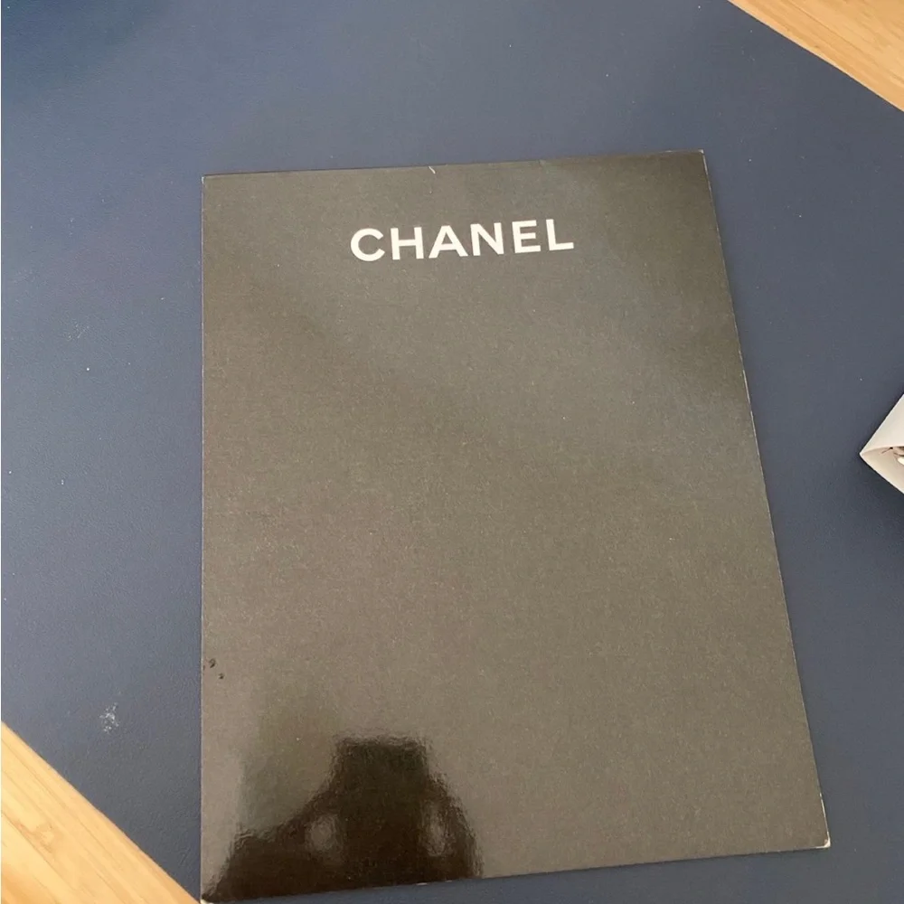 Rare Chanel collectors item stationary : folders, writing pad, binders and pouch